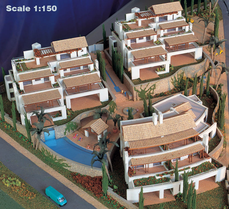 Scale 1-150 Marbella Apartments, Spain